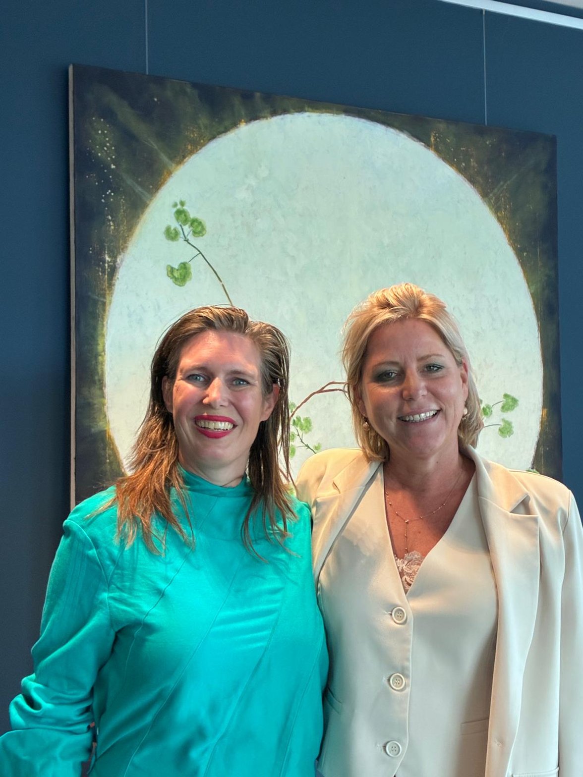Maaike Muis met Minister Letschert van OCW
